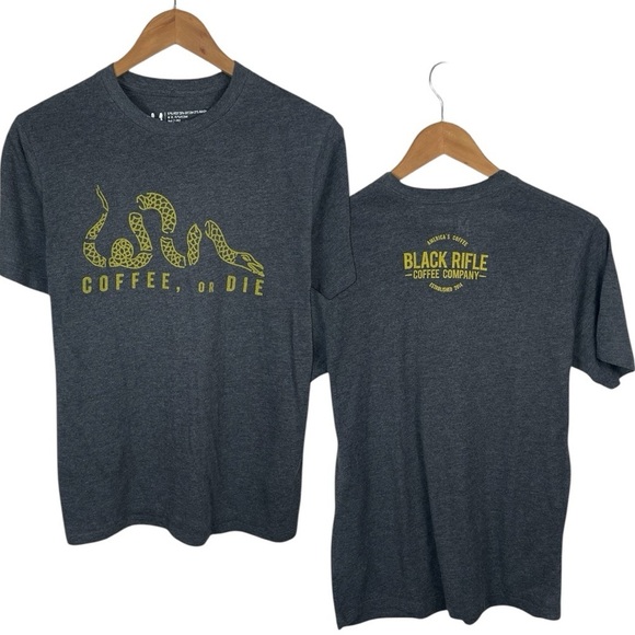 TS1065 Men’s Black Rifle Coffee Co Join or Die Military Triblend T Shirt S - Picture 1 of 4